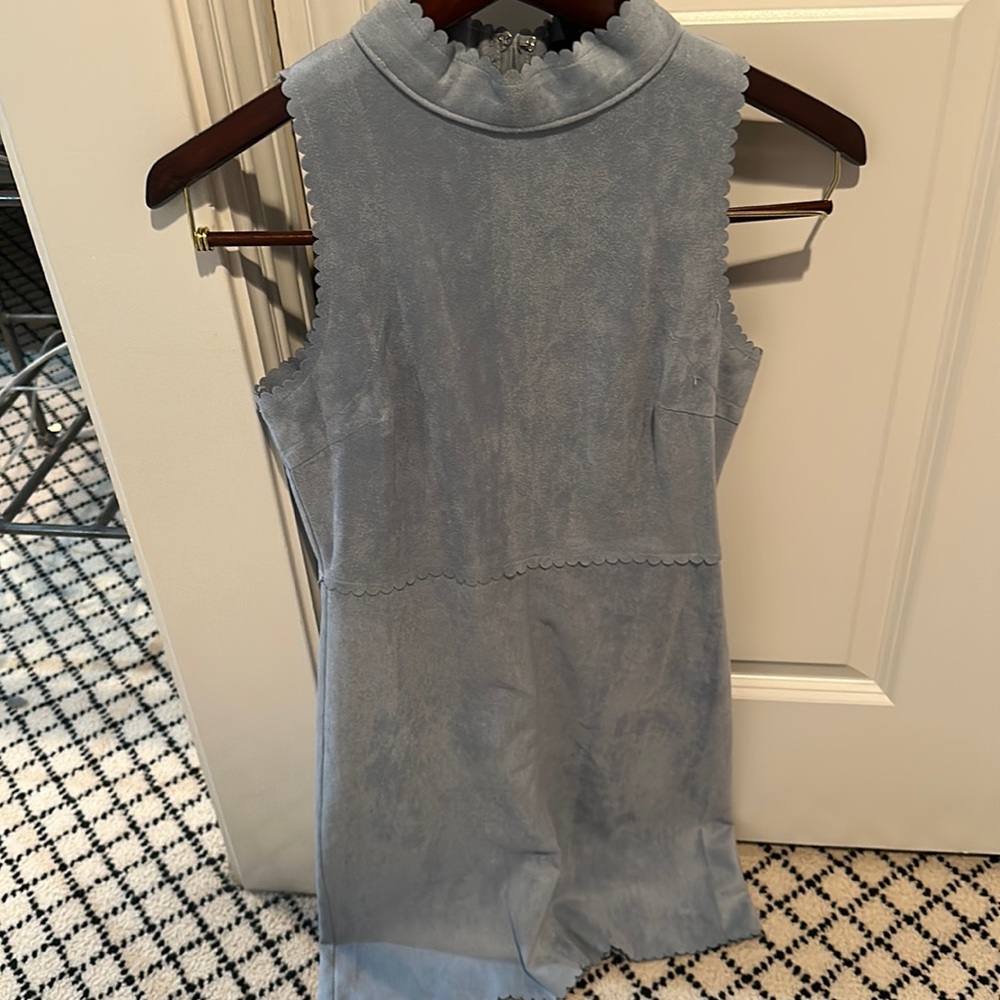 Aqua Light Blue Mini Dress